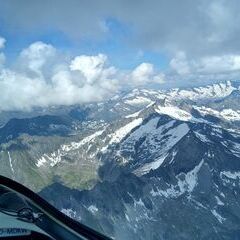 Flugwegposition um 14:20:22: Aufgenommen in der Nähe von Gemeinde Gerlos, 6281 Gerlos, Österreich in 3366 Meter